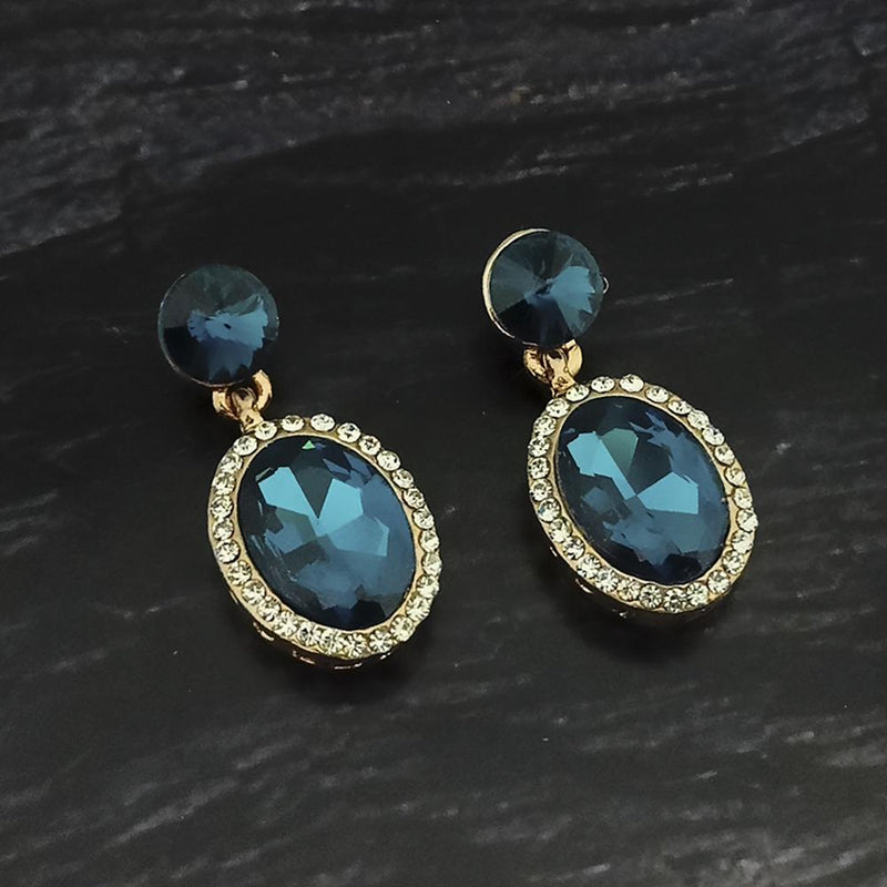 Buy Smokey Grey Black Diamond Crystal Drop Earrings, Teardrop Earrings,  Oxidized Silver Earrings,bridesmaid Stud Drop Earrings. Online in India -  Etsy